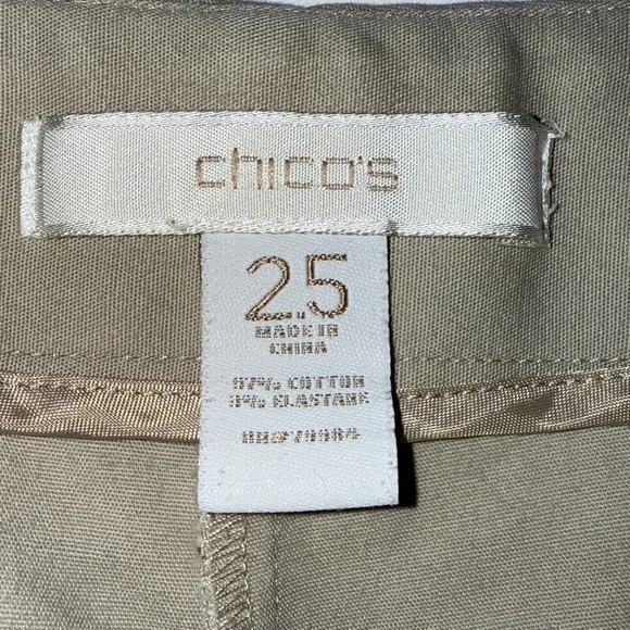 Chico's Classic Khaki Chinos for Women - Picture 3 of 6